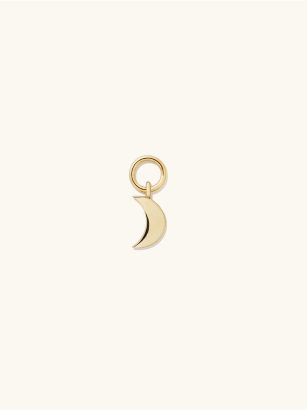 Mejuri 14k Gold Crescent Moon Earring Charm